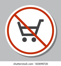 Cart Icon Vector flat design style