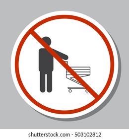 Cart Icon Vector flat design style