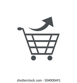 Cart Icon Vector flat design style