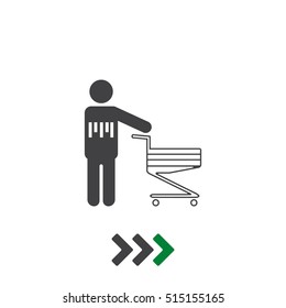 Cart Icon Vector flat design style