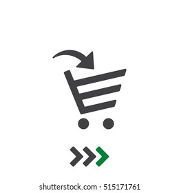 Cart Icon Vector flat design style