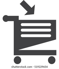 Cart Icon Vector flat design style