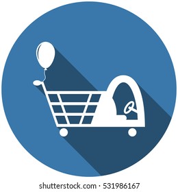 Cart Icon Vector flat design style