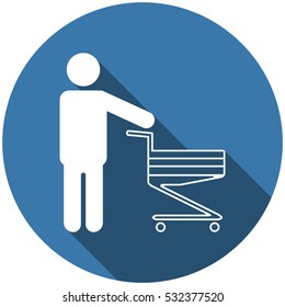 Cart Icon Vector flat design style
