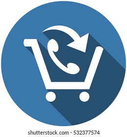 Cart Icon Vector flat design style