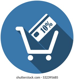 Cart Icon Vector flat design style