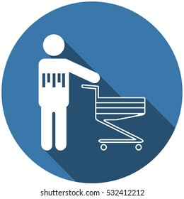 Cart Icon Vector flat design style