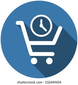 Cart Icon Vector flat design style