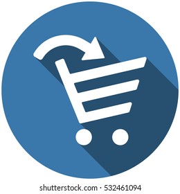 Cart Icon Vector flat design style
