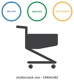 Cart Icon Vector flat design style
