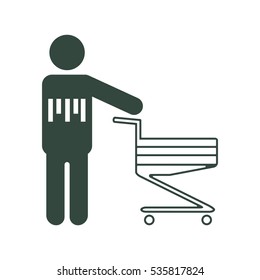 Cart Icon Vector flat design style