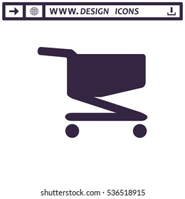 Cart Icon Vector flat design style