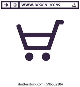 Cart Icon Vector flat design style