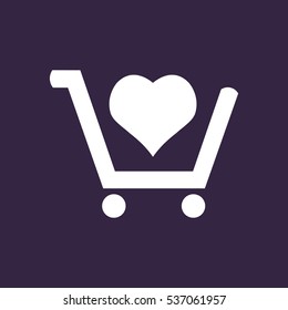 Cart Icon Vector flat design style