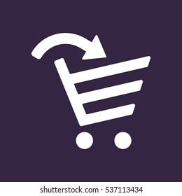 Cart Icon Vector flat design style