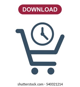 Cart Icon Vector flat design style