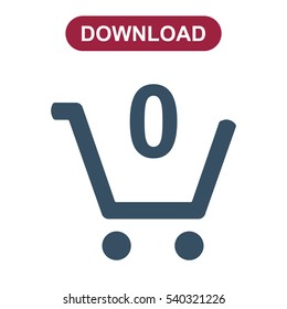 Cart Icon Vector flat design style