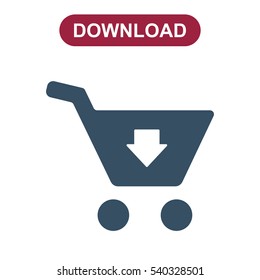 Cart Icon Vector flat design style