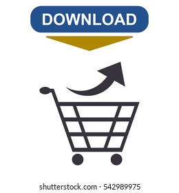Cart Icon Vector flat design style