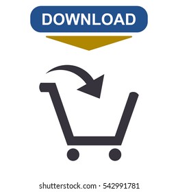 Cart Icon Vector flat design style