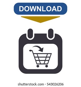 Cart Icon Vector flat design style