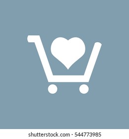 Cart Icon Vector flat design style