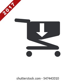 Cart Icon Vector flat design style