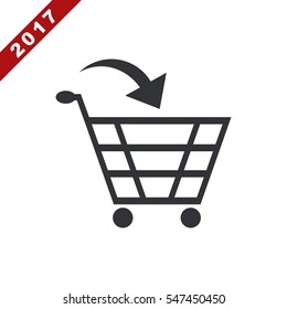 Cart Icon Vector flat design style
