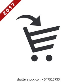 Cart Icon Vector flat design style