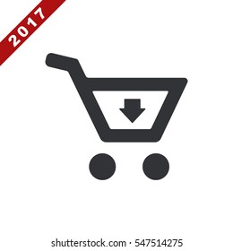 Cart Icon Vector flat design style