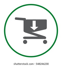 Cart Icon Vector flat design style