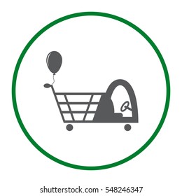 Cart Icon Vector flat design style