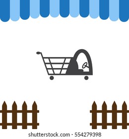 Cart Icon Vector flat design style