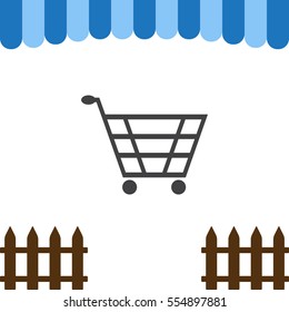 Cart Icon Vector flat design style