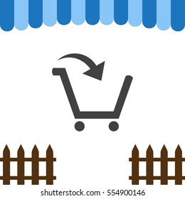 Cart Icon Vector flat design style