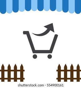 Cart Icon Vector flat design style
