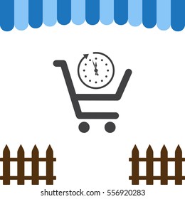 Cart Icon Vector flat design style