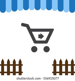 Cart Icon Vector flat design style