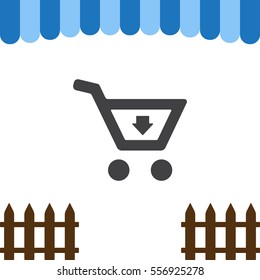 Cart Icon Vector flat design style