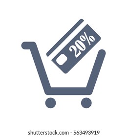 Cart Icon Vector flat design style