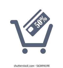 Cart Icon Vector flat design style