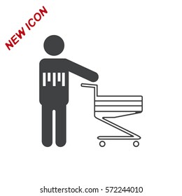 Cart Icon Vector flat design style