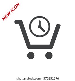 Cart Icon Vector flat design style