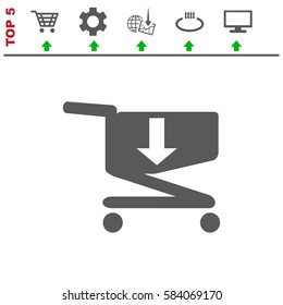 Cart Icon Vector flat design style