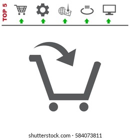 Cart Icon Vector flat design style