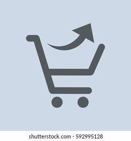 Cart Icon Vector flat design style