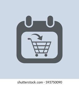 Cart Icon Vector flat design style
