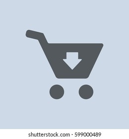 Cart Icon Vector flat design style