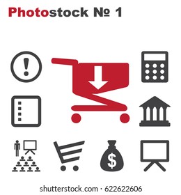 Cart Icon Vector flat design style