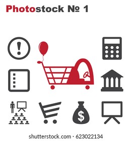 Cart Icon Vector flat design style